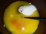 Eier Butter saure Sahne Zucker