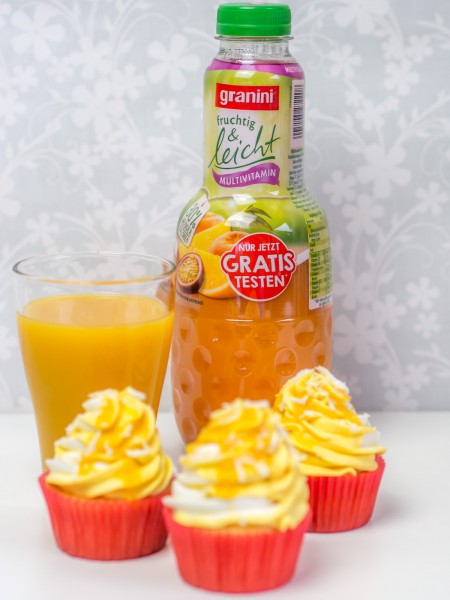 Vanille-Pfirsich-Cupcakes
