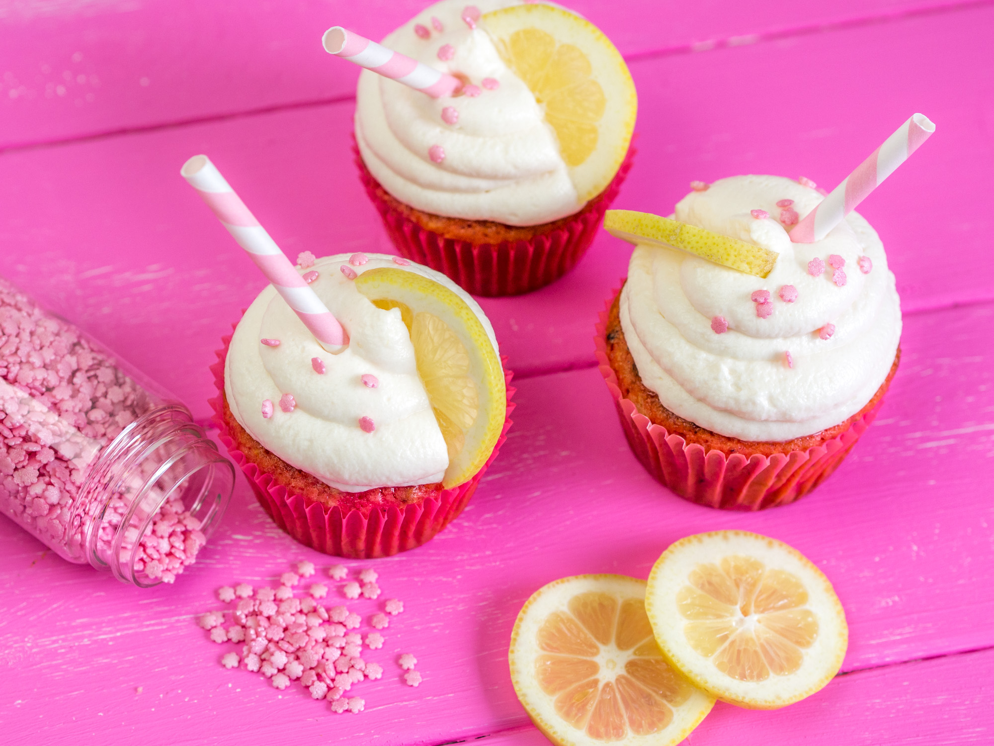 Pink Lemonade Cupcakes - Ofenkieker
